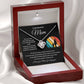 LED spotlight luxury box for Love Knot Necklace gift