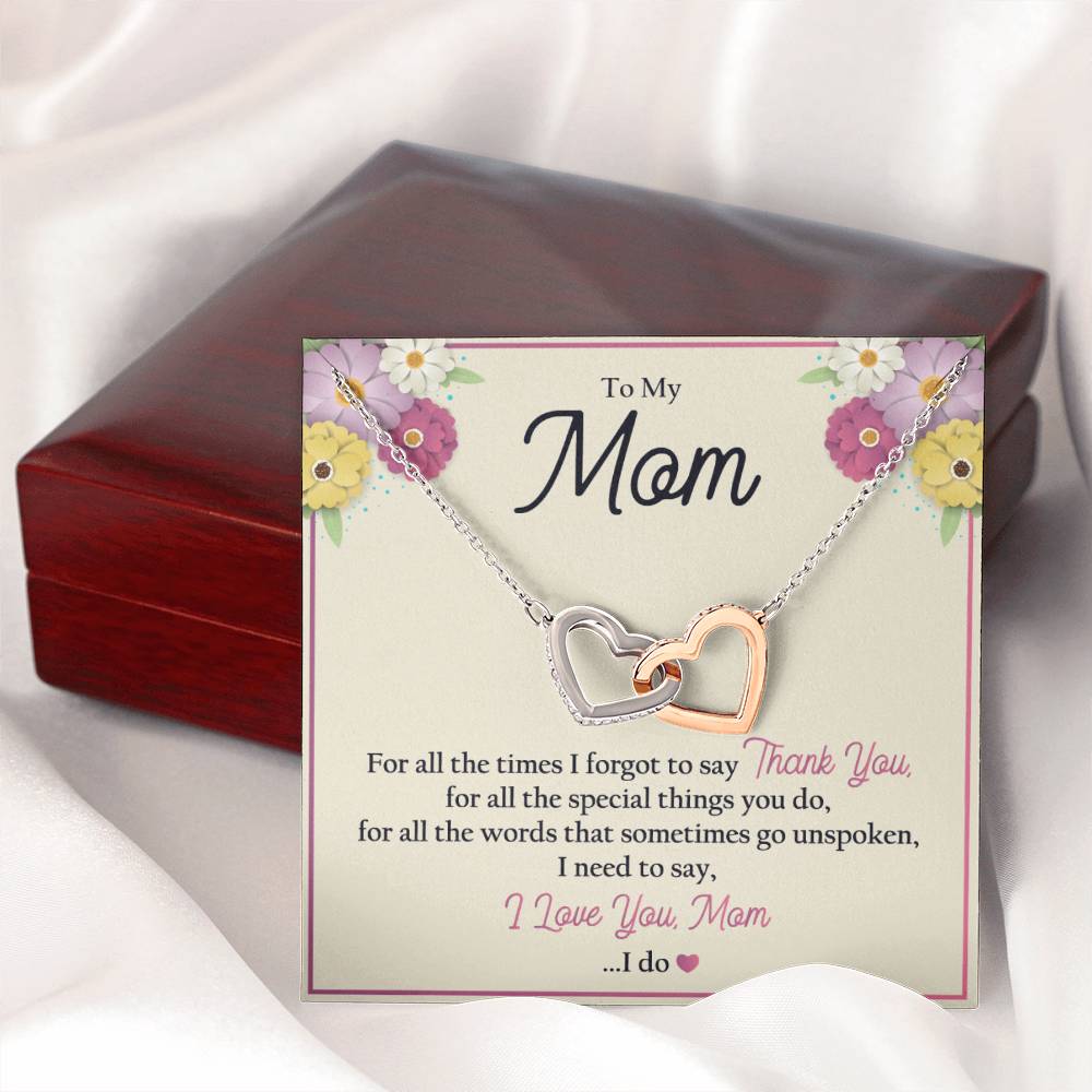 Timeless mom necklace gift, ready to warm her heart