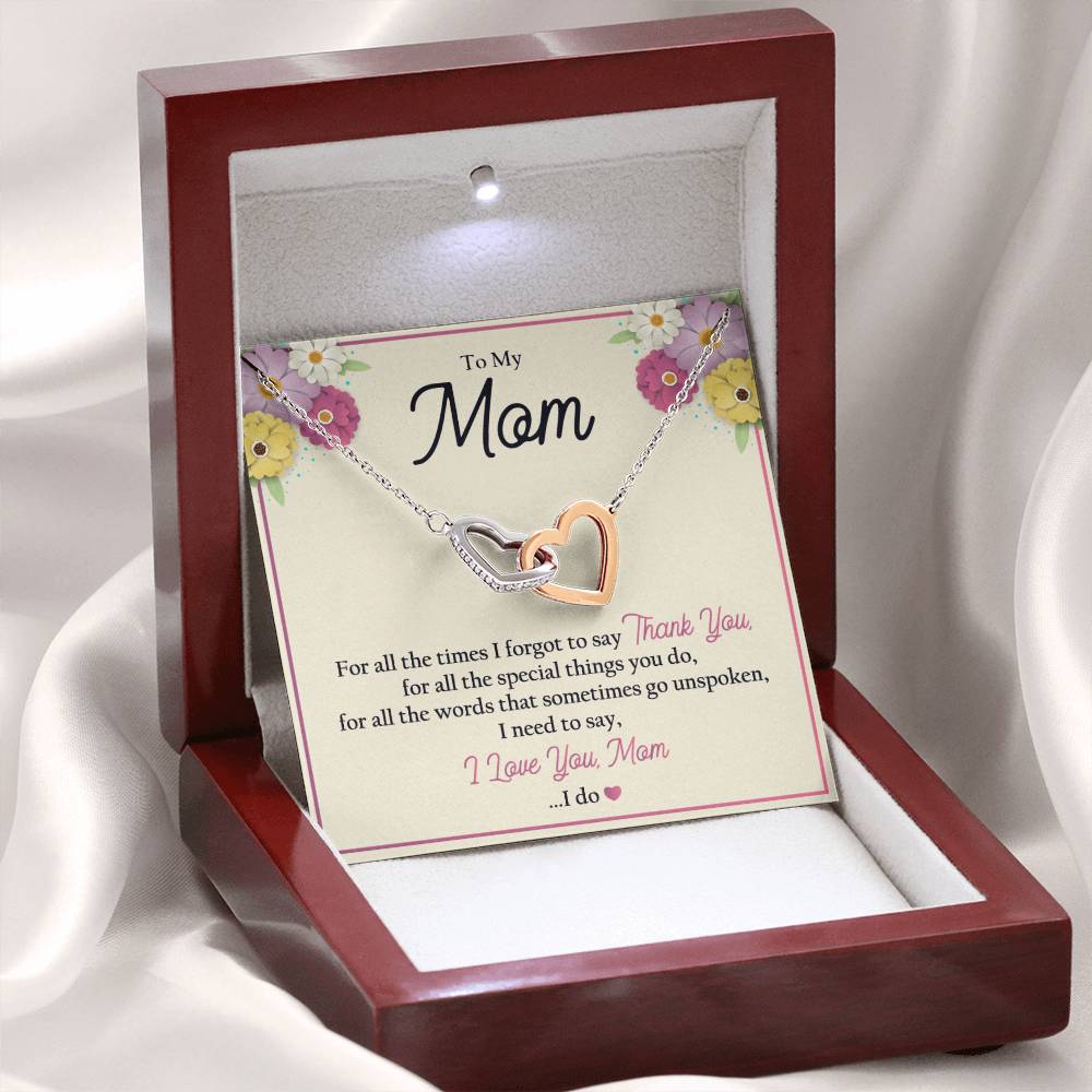 Luxury gift box option for the special mom necklace
