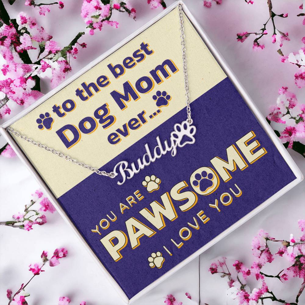 Personalized Dog Mom Necklace: Celebrate Paw Love