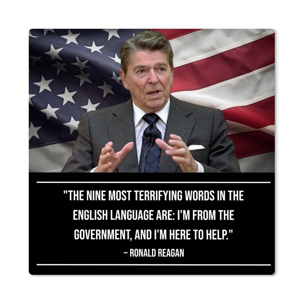 Reagan's Legacy Inspirational Quote Metal Wall Art