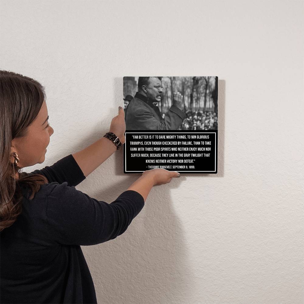 Roosevelt's Vision of Courage - Exclusive Metal Wall Decor