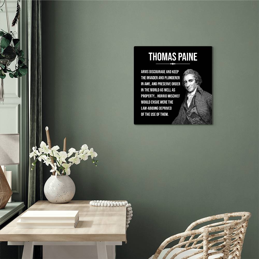Inspirational Thomas Paine wall art for home and office