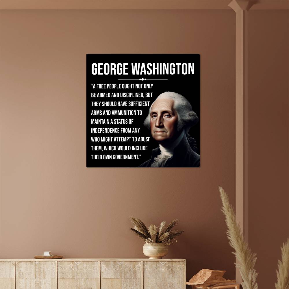 Detailed craftsmanship on George Washington historical artwork for timeless appeal