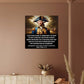 Gallery display of George Washington metal art print, ideal for home or office decor celebrating American heritage.
