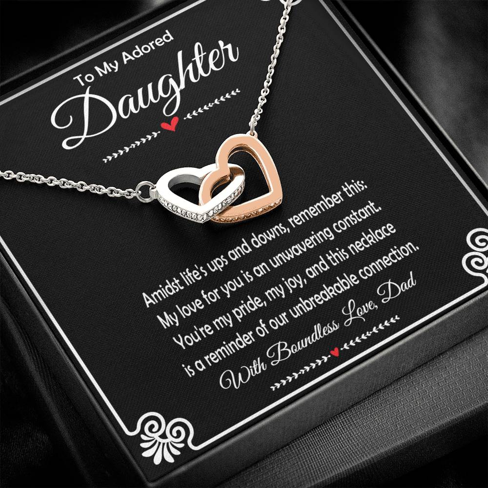 Father Daughter Gifts From Dad, To My Daughter Necklace From Dad, To  Daughter Birthday Gift, Dad Daughter Gifts With Box - AliExpress